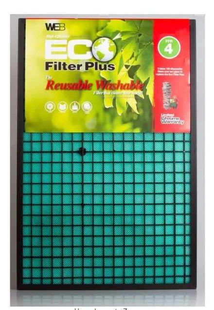 Photo 1 of 16 x 25 x 1 Eco Plus Washable FPR 4 Air Filter
