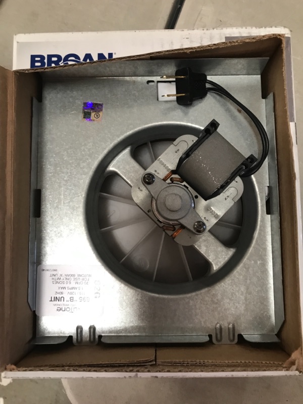 Photo 2 of Broan-NuTone 70 CFM Replacement Motor Wheel for 695A Bathroom Exhaust Fan