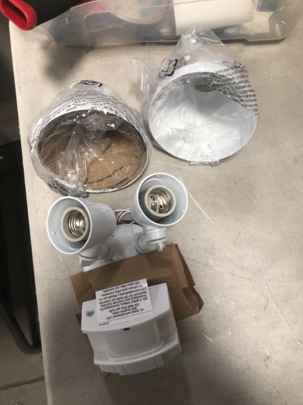 Photo 1 of 180 Degree White Motion-Sensing Outdoor Security-Light
