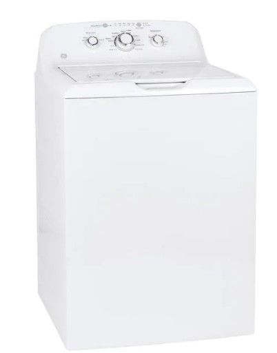 Photo 1 of 4point2 cu. ft. White Top Load Washing Machine with Stainless Steel Basket
