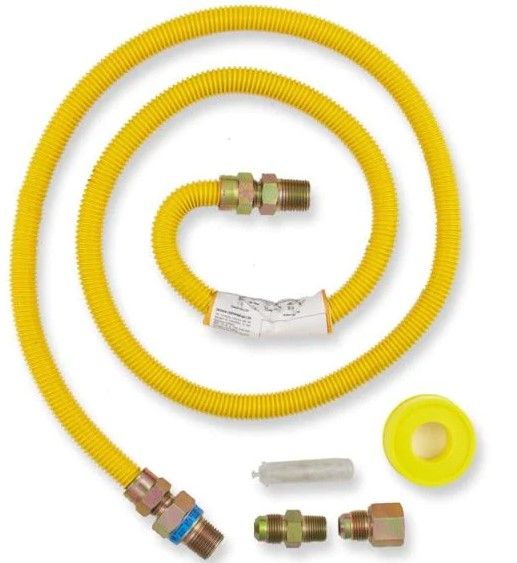 Photo 1 of 5 ft. Gas Dryer Connector Kit
