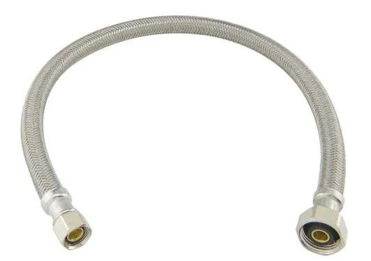Photo 1 of 3/8 in. Compression x 1/2 in. FIP x 20 in. Braided Polymer Universal Faucet Water Connector
6 ct