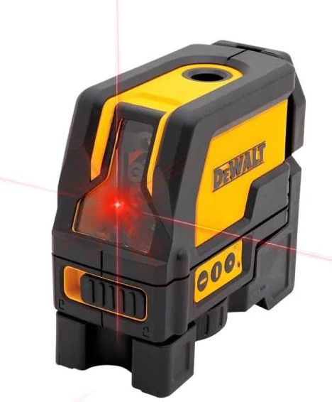 Photo 1 of 165 ft. Red Self-Leveling Cross-Line and Plumb Spot Laser Level with (3) AAA Batteries & Case
