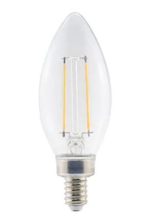 Photo 1 of 40-Watt Equivalent B11 Non-Dimmable Clear Glass Filament Vintage Edison LED Light Bulb Daylight (8-Pack)
5 box set
