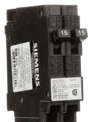 Photo 1 of 15 Amp Single Pole Type QT Tandem NCL-Circuit Breaker
