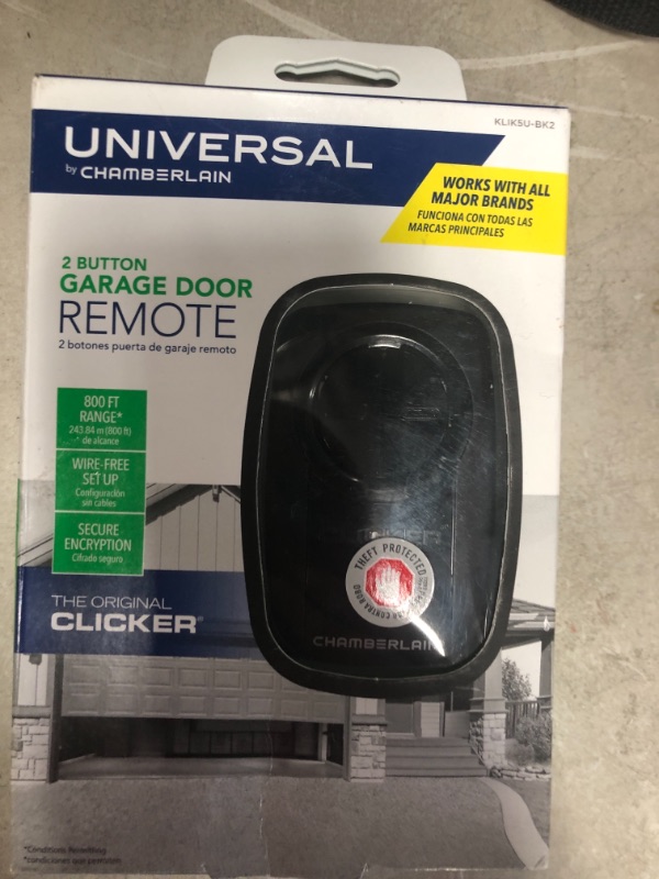 Photo 2 of Universal Clicker Black Garage Door Remote Control