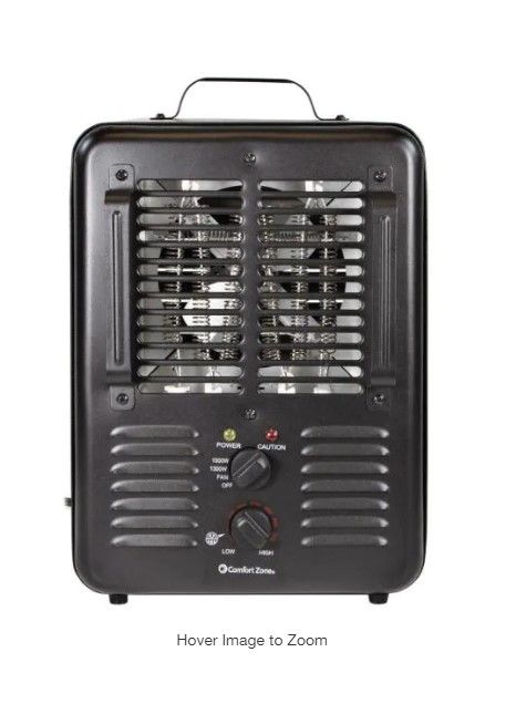 Photo 1 of 1500-Watt Electric Milkhouse Utility Heater
AS IS USED, DAMAGED FROM SHIPPING, PARTS ONLY, PLEASE SEE PHOTOS 