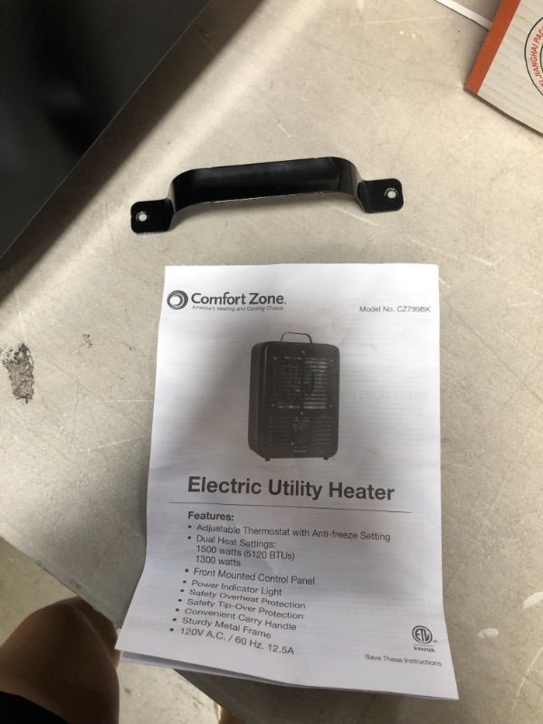 Photo 3 of 1500-Watt Electric Milkhouse Utility Heater
AS IS USED, DAMAGED FROM SHIPPING, PLEASE SEE PHOTOS 