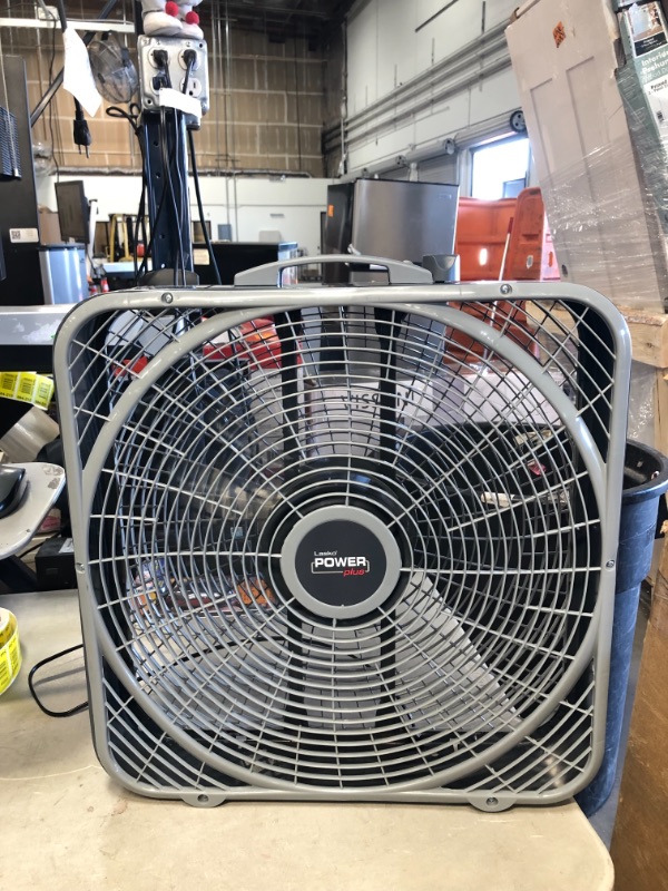 Photo 2 of 20 in. Power Plus Box Fan
AS IS USED, MINOR DAMAGE PLEASE SEE PHOTOS 