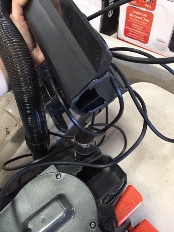 Photo 1 of PowerSpeed Multi-Surface Upright Bagless Vacuum Cleaner
AS IS USED, DITY, MAJOR DAMAGE, NON FUNCTIONAL, PARTS ONLY, PLEASE SEE PHOTOS 