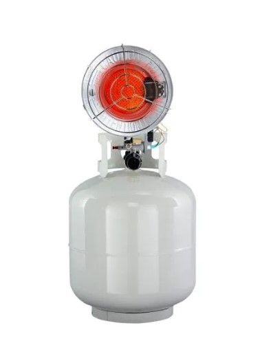 Photo 1 of 16,000 BTU Radiant Propane Single Tank Top Space Heater
AS IS USED, SLIGHTLY BENT, PLEASE SEE PHOTOS 