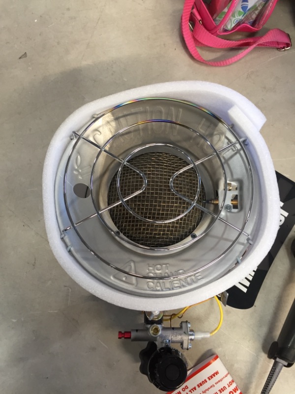 Photo 5 of 16,000 BTU Radiant Propane Single Tank Top Space Heater
AS IS USED, SLIGHTLY BENT, PLEASE SEE PHOTOS 