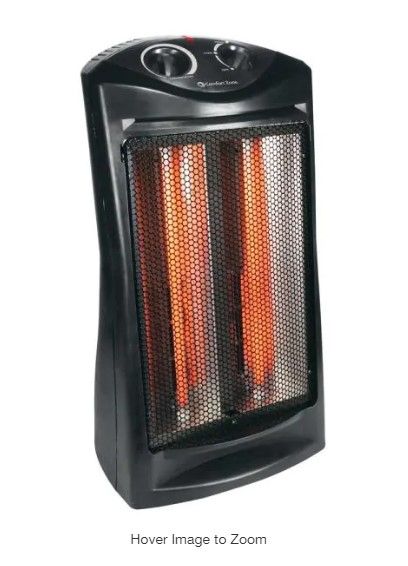 Photo 1 of 1500-Watt Electric Quartz Infrared Radiant Tower Heater Space Heater
AS IS USED