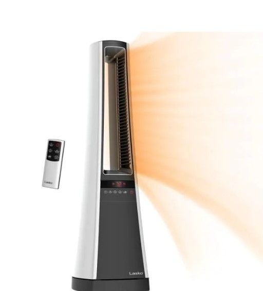 Photo 1 of Bladeless 1500-Watt Electric Ceramic Oscillating Space Heater with Digital Display and Remote Control
AS IS USED