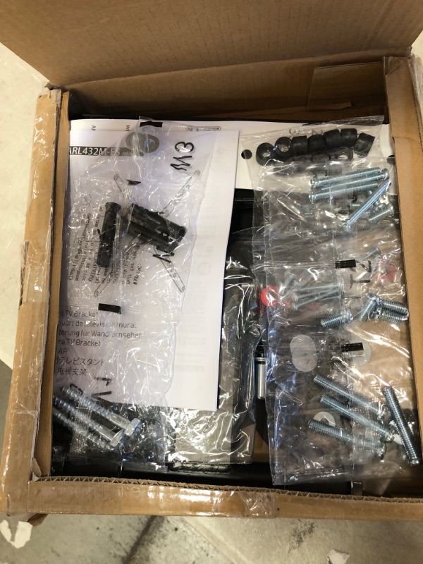 Photo 1 of Mounting Dream UL Listed TV Mount for Most 26-55 Inch TVs, Full Motion TV Wall Mount with Perfect Center Design on Single Stud Articulating Mount Max VESA 400x400mm up to 77 LBS, MD2413-MX
