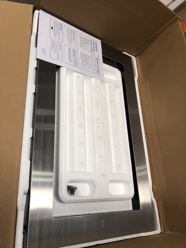 Photo 1 of 30 inch Trim Kit for Built-In Microwave Oven in Stainless Steel
