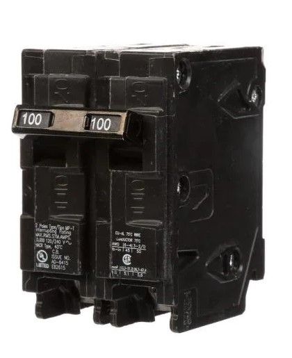 Photo 1 of 100 Amp Double-Pole Type MP Circuit Breaker
