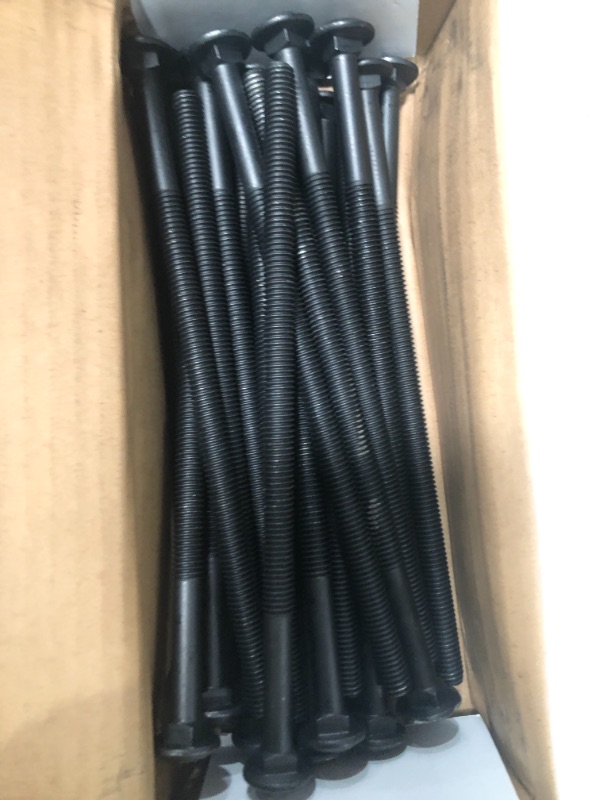 Photo 2 of 3/8 in.-16 x 8 in. Black Exterior Carriage Bolts (25-pack)