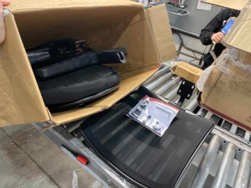 Photo 1 of Smugdesk Mesh Drafting Chair with Adjustable Armrest and Foot Ring 26.38 x 11.02 x 20.08 inches
