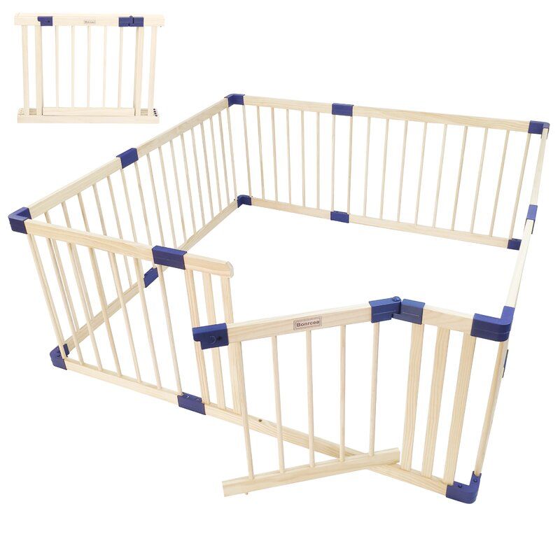 Photo 1 of 24" H x 63" W x 47.3" D Baby Playpen Kids Fence Safety Gate
