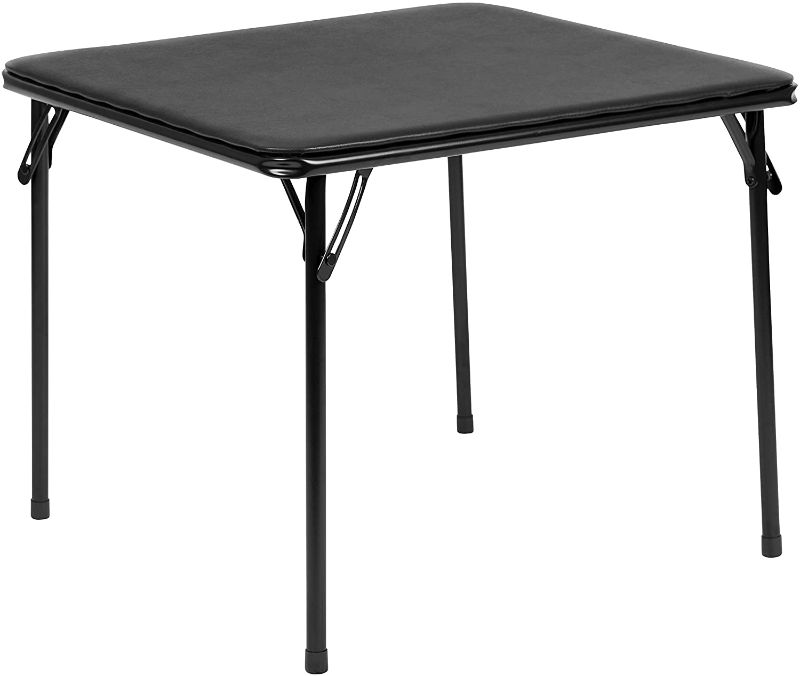 Photo 1 of Flash Furniture Kids Black Folding Table...**DAMAGED**

