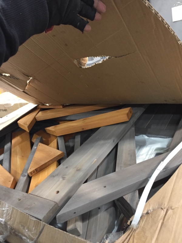 Photo 1 of Cedar Summit by KidKraft Greystone Cottage Playhouse with EZ Kraft Assembly™...**PACKAGE DAMAGED FROM SHIPMENT***
