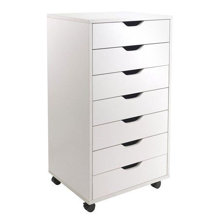 Photo 1 of Winsome Halifax 7-Drawer Composite Wood Cabinet, White (10792)