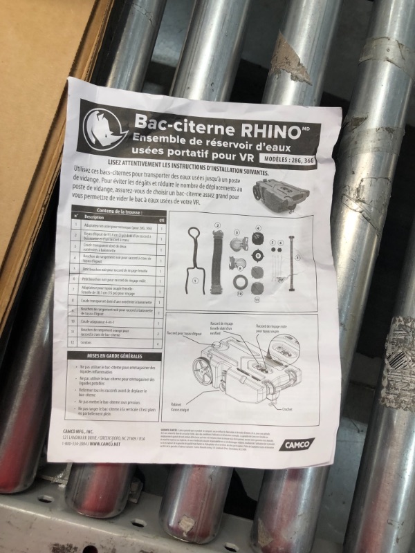 Photo 1 of Camco 39006 Rhino Portable RV Holding Tank - 36 Gallons