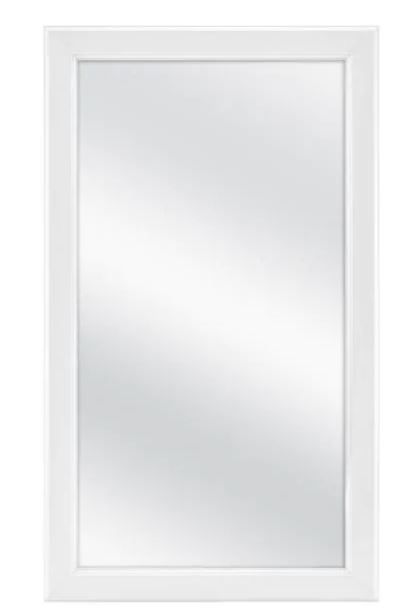 Photo 1 of 15-1/4 in. W x 26 in. H Framed Surface-Mount Bathroom Medicine Cabinet in White with Mirror