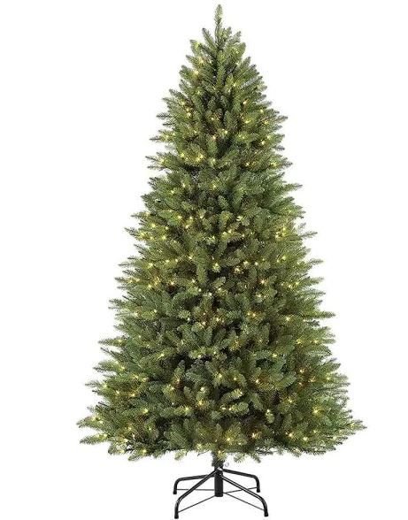 Photo 1 of 7½ ft. Pre-Lit Fraser Fir Artificial Christmas Tree with 600 UL-Listed Clear Lights