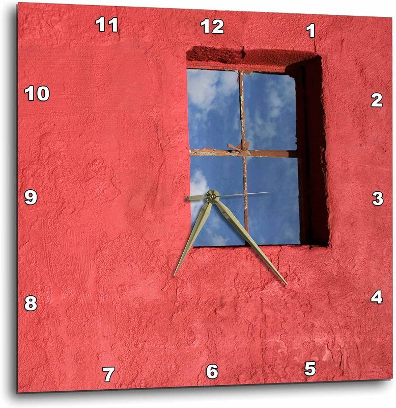 Photo 1 of 3dRose Southwestern Building, Carrizozo, New Mexico - Us32 Jmr0544 - Julien McRoberts - Wall Clock, 15 by 15-Inch (DPP_92692_3)
