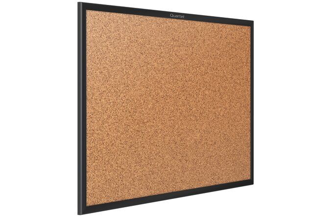 Photo 1 of Classic Cork Bulletin Board, 48" x 36", Black Aluminum Frame