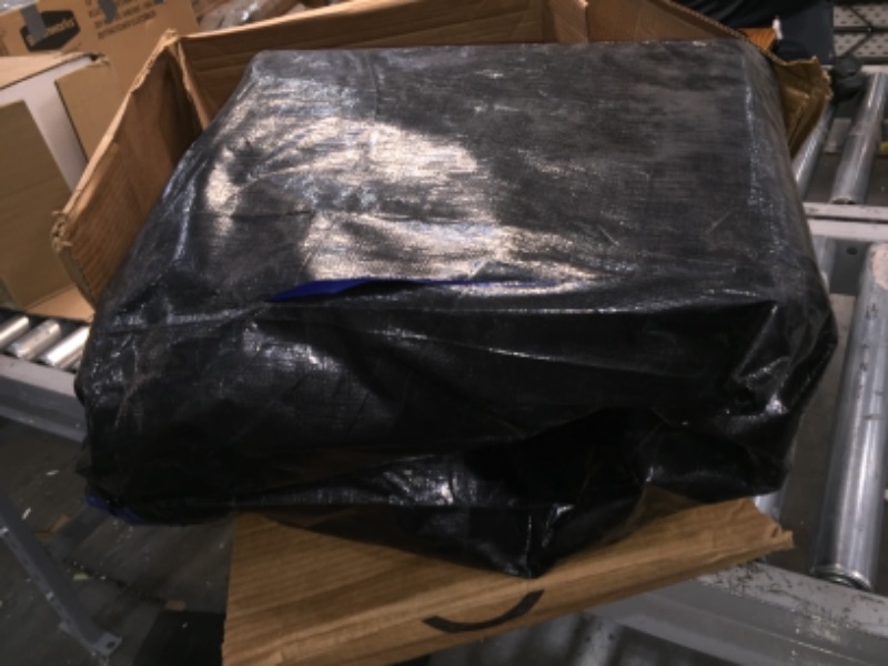 Photo 2 of **GENERAL POST** BLACK/BLUE TARP, UNKNOWN BRAND AND  SIZE APPROXIMATLEY 20'x30'