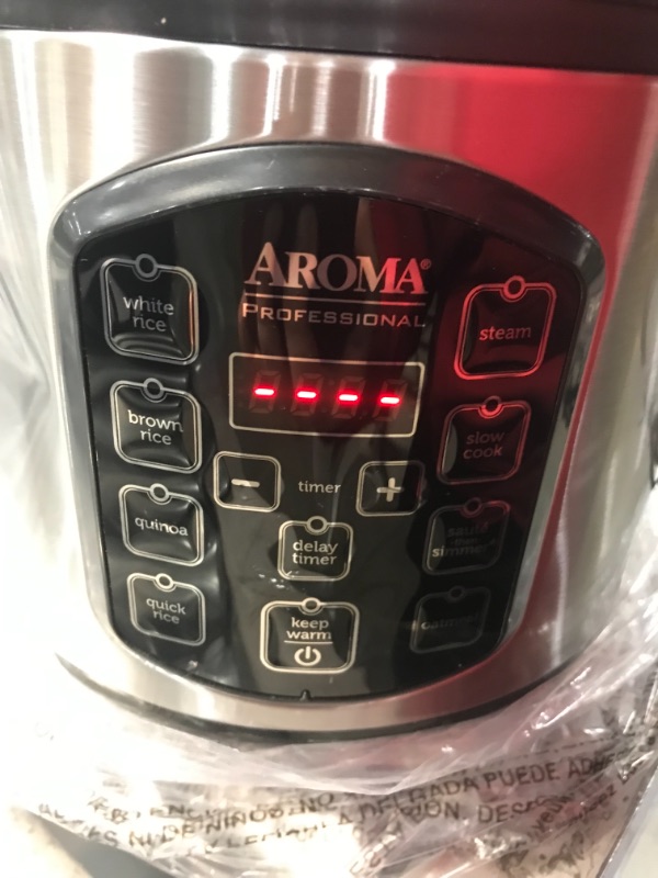 Photo 6 of Aroma Rice Cooker 8 Cup, Silver