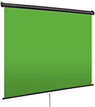 Photo 1 of EMART Green Screen, Mountable Chroma Key Panel for Background Removal, Pull Down Auto-Locking and Self-Rewinding, Retractable Wrinkle-Resistant Chromakey Green Backdrop Fabric, Ceiling Mount
