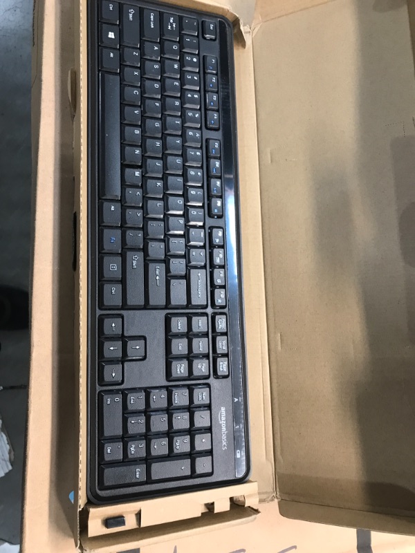 Photo 2 of Amazon Basics Wireless Keyboard-Quiet and Compact-US Layout (QWERTY)
