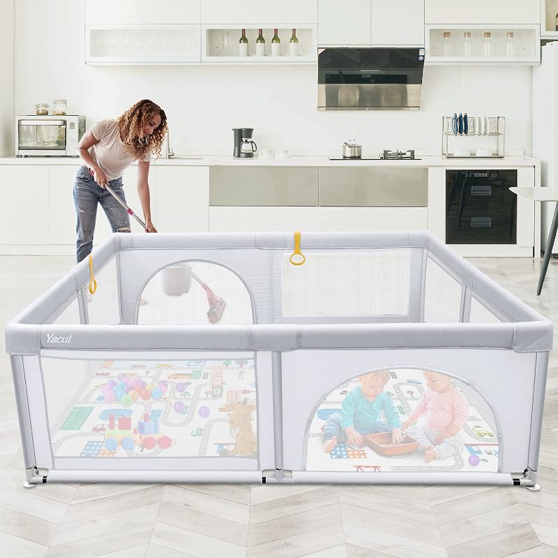 Photo 1 of Baby Playpen with Mat, Extra Large Play Area 38.75 sq.Ft
opened never used.