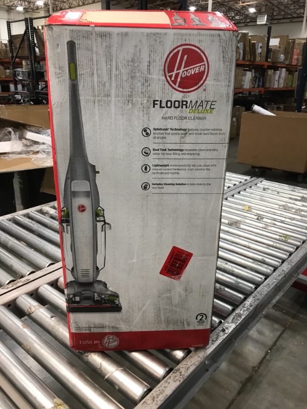 Photo 4 of Hoover FloorMate Deluxe Hard Floor Cleaner Machine, Wet Dry Vacuum, FH40160PC, Silver
