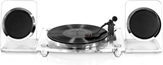 Photo 1 of Victrola Modern Acrylic 2-Speed Bluetooth Turntable with 40-Watt Wireless Speakers, Clear