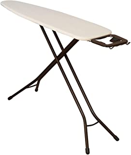 Photo 1 of (TORN MATERIAL) 
Household Essentials Steel Top Long Ironing Board with Iron Rest | Natural Cover and Bronze Finish | 14" x 54" Iron Surface