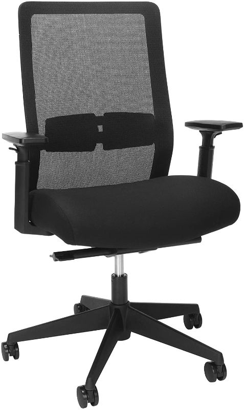 Photo 1 of (MISSING HARDWARE, GAS LIFT) 
basyx by HON HVL721 - chair - plastic, fabric - black
