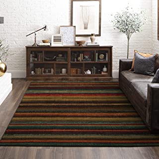 Photo 1 of (DAMAGED SURFACE) 
Mohawk Home New Wave Boho Stripe Area Rug, 6'x9', Multi