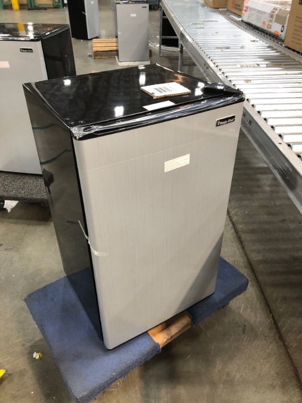 Photo 1 of 3.3 cu. ft. Mini Fridge in Stainless Look
