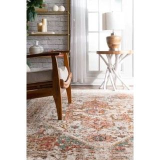 Photo 1 of nuLOOM Shane Persian Vintage Area Rug, 6' 7" x 9', Beige
