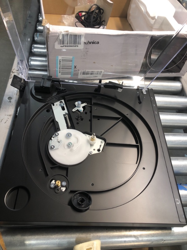 Photo 1 of PARTS ONLY
Audio-Technica AT-LP60X-BK Fully Automatic Belt-Drive Stereo Turntable, Black, Hi-Fi, 2 Speed, Dust Cover, Anti-Resonance, Die-Cast Aluminum Platter
