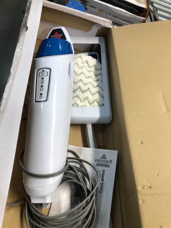 Photo 1 of Bissell Power Fresh Steam Mop, Floor Steamer, Tile Cleaner, and Hard Wood Floor Cleaner, 1940, Blue Powerfresh
