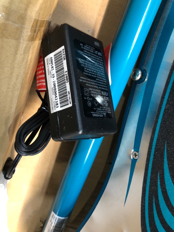 Photo 2 of Razor E200S Electric Scooter - 8" Air-filled Tires, 200-Watt Motor, Up to 12 mph and 40 min of Ride Time, Teal
