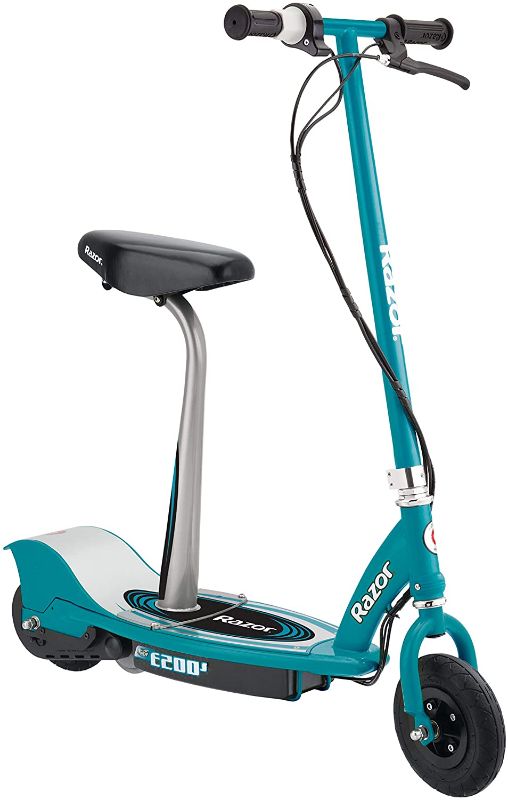 Photo 1 of Razor E200S Electric Scooter - 8" Air-filled Tires, 200-Watt Motor, Up to 12 mph and 40 min of Ride Time, Teal
