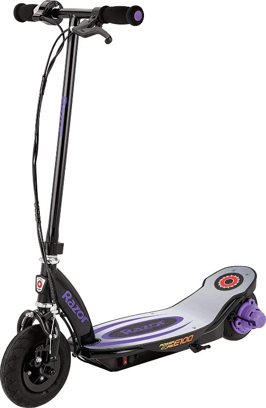 Photo 1 of ***PARTS ONLY*** Razor Power Core E100 Electric Scooter - Aluminum Deck - Purple - FFP
