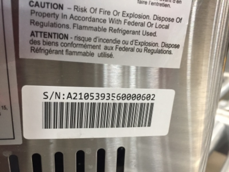 Photo 3 of FRIGIDAIRE EFIC235-AMZ Countertop Crunchy Chewable Nugget Ice Maker, 44lbs per Day, 12 x 17 x 19 inches
